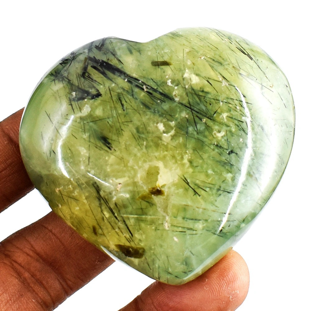 Genuine 603.00 Cts Phrenite Epidote Heart